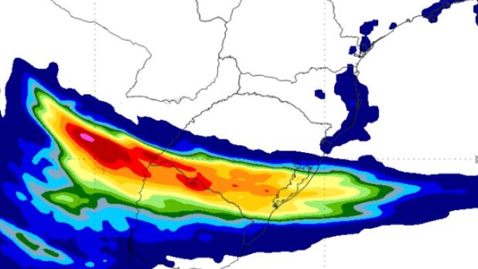 Ciclone extratropical se aproxima do RS, chuva continua sem conseguir avançar e levanta preocupação com a soja no Paraná