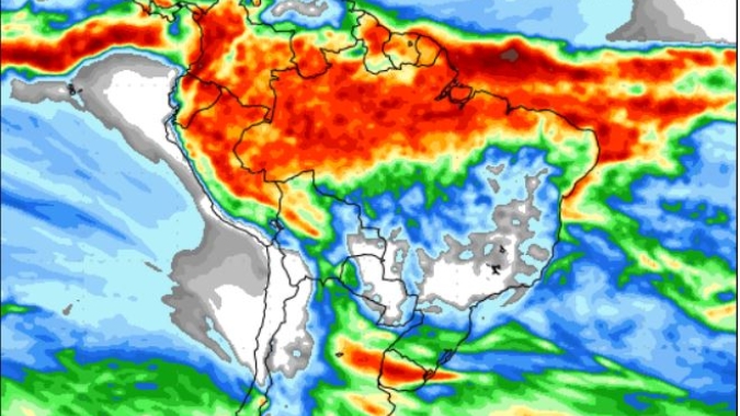 NOAA sinaliza retorno das chuvas para o sul neste final de semana