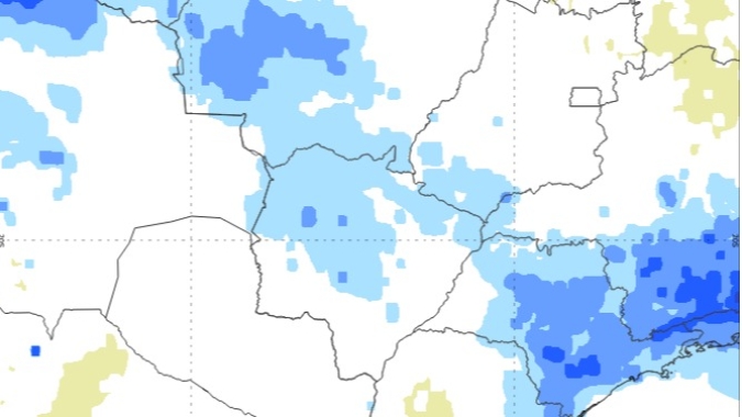 MS tem alerta para quedas de temperaturas nesta 5ª feira; Paraná registra geada em lavouras de feijão