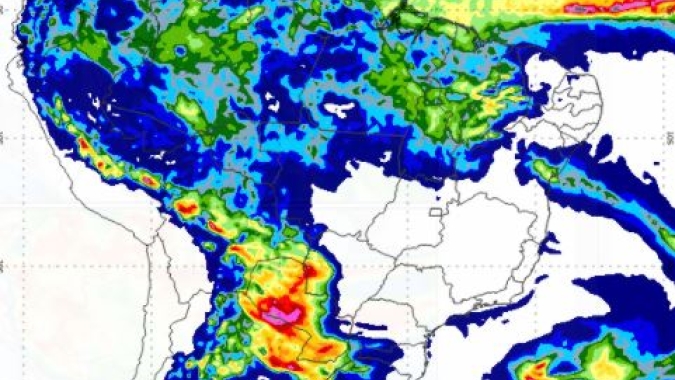 Inmet: Chuvas chegam com mais intensidade na faixa oeste do país a partir desta 6ª feira
