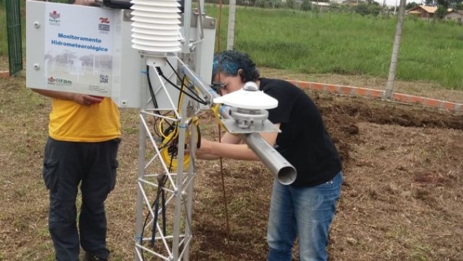 Canoinhas ganha estação meteorológica automática mantida por energia solar