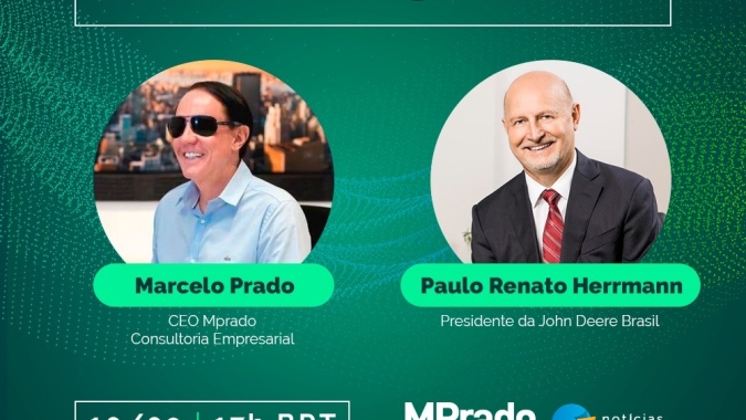 Líderes do Agro: Hoje, às 17h, Marcelo Prado entrevista Paulo Herrmann, da John Deere