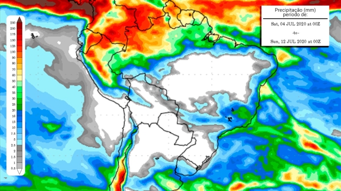 Geadas moderadas para o RS, SC e sul do PR e quedas de 5 a 7 graus no Sudeste estão previstas para o início de julho