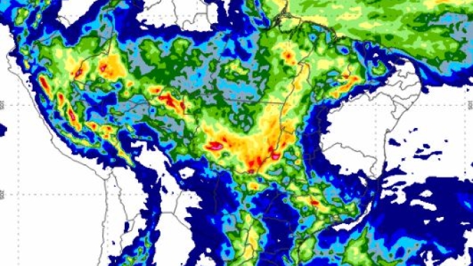 Inmet: Final de semana tem previsão de muita chuva para o Brasil Central