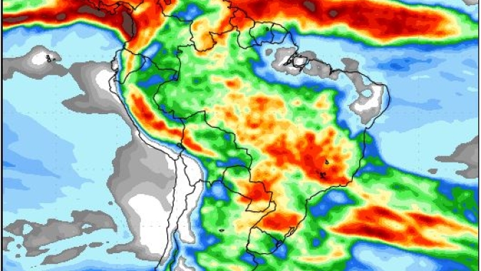 NOAA: Previsão mostra boas chuvas para as principais regiões de produção na última semana de outubro