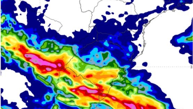 Com avanço de nova frente fria, sexta-feira tem previsão de chuvas volumosas no Sul do Brasil