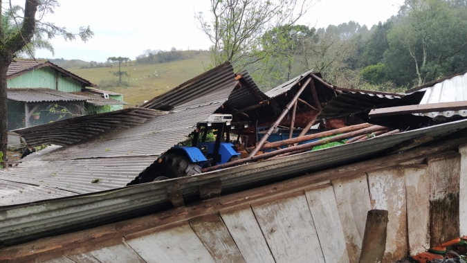 Eventos climáticos causaram prejuízos a 26 municípios do Meio Oeste catarinense