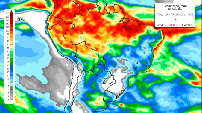Modelos meteorológicos mudam nas últimas 24 horas e reduzem chuvas em grande parte do país como, Sul, Sudeste e Centro-Oeste