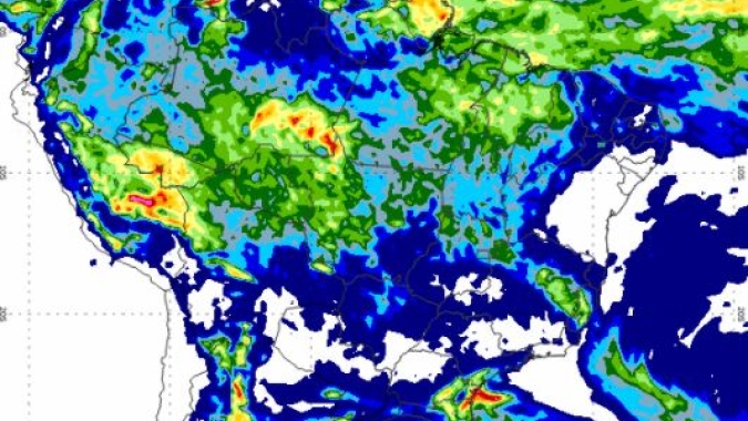 Inmet: Frente fria avança pelo Sul do BR e volta a chover na região; Brasil Central mantém chuva expressiva
