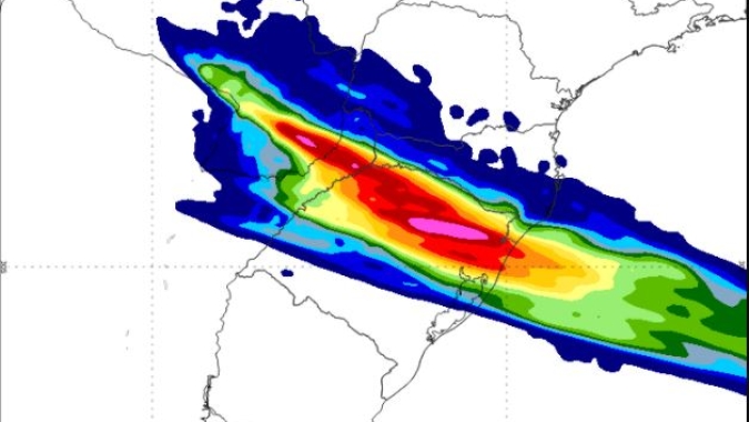 Clima: Inmet emite alerta de chuvas intensas para o sul do Brasil nesta 4ª feira