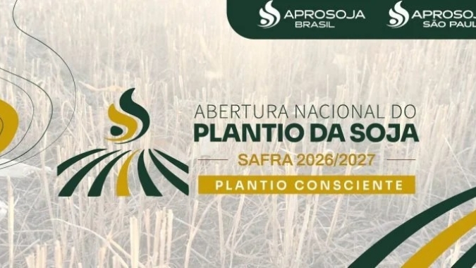 AO VIVO: Aprosoja Brasil realiza a Abertura Nacional do Plantio da safra 2026/27 com o tema "Plantio Consciente"
