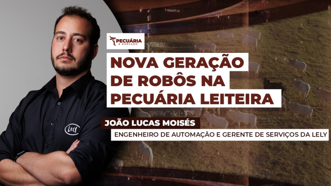 Nova geração de robôs para ordenha traz mais automação, conectividade e bem estar animal