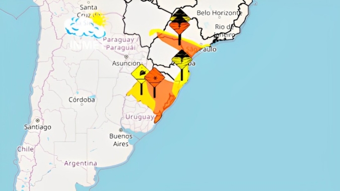 Inmet alerta para chuvas intensas em SP, PR e MS e onda de frio e risco de geada no RS