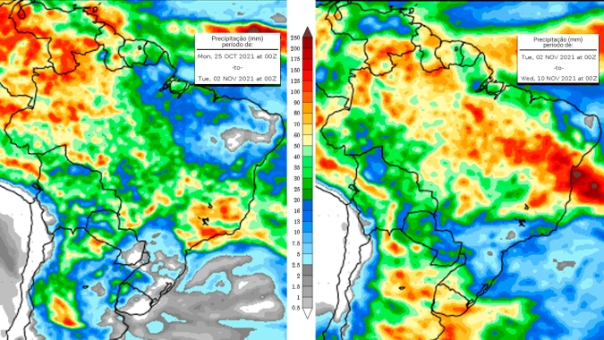 Inmet alerta para nova janela de plantio com redução das chuvas ao longo da semana nos estados do Sul e no  MS