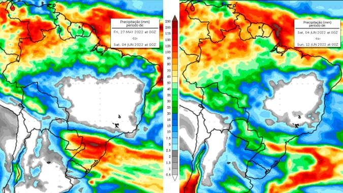 Frente fria provoca muita chuva ao longo da próxima semana nos estados do Sul do país