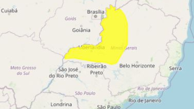Inmet emite novo alerta amarelo de chuvas intensas em áreas do café em MG