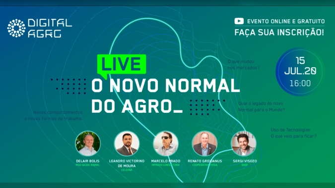 Evento online debaterá o "novo normal" no agronegócio