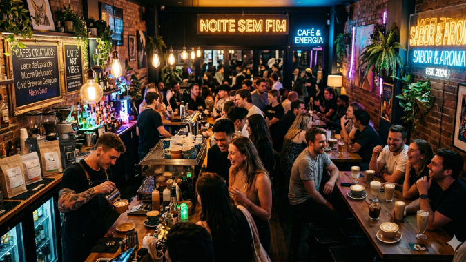 Café virou rolê: música, conversa e até date de fim da tarde