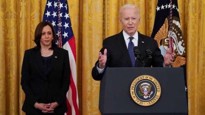 Kamala chama legado de Biden de "inigualável" conforme lança sua campanha presidencial