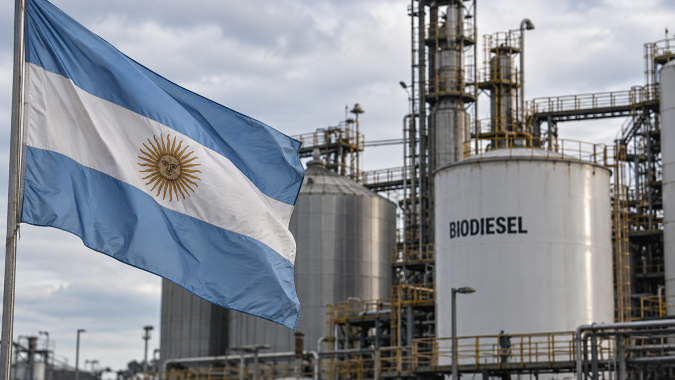 Argentina avança com B10 e pode criar demanda adicional de 285 mil t de óleo de soja