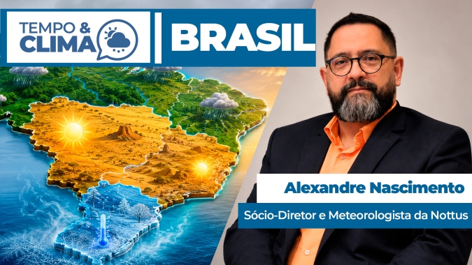 Previsão do tempo para todo o Brasil em 08-07-2026