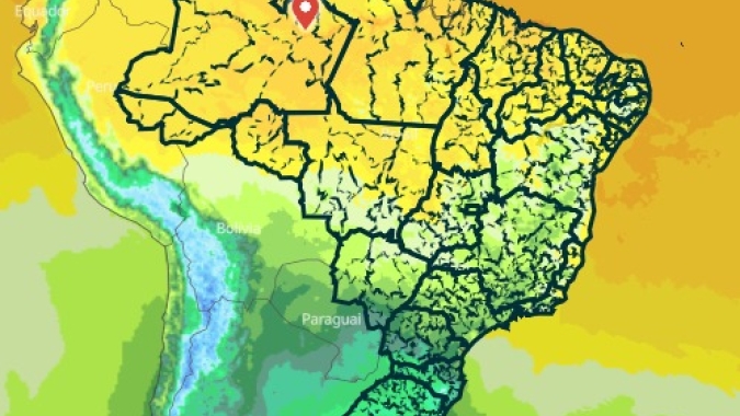 Frio derruba temperaturas no Sul enquanto calor acima de 35°C predomina no Centro-Norte