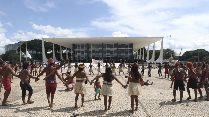 STF retoma agora julgamento sobre marco temporal de terras indígenas