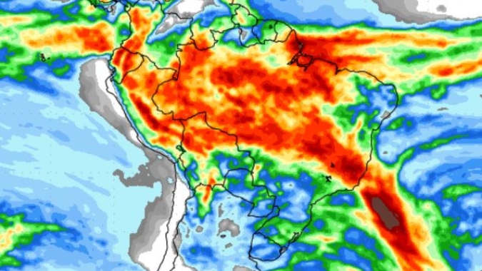 Sem trégua na colheita: Modelos indicam próximos dias com muita chuva no Brasil Central e Matopiba