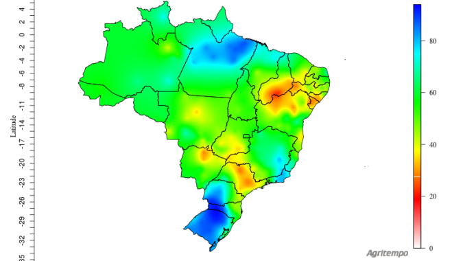 Alívio: Após longo período de estiagem, disponibilidade de água no solo no Sul é maior do que nas outras regiões