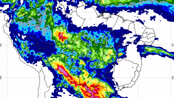 Frente fria avança e chuvas expressivas chegam no Mato Grosso do Sul; cidades já registram mais de 60 mm