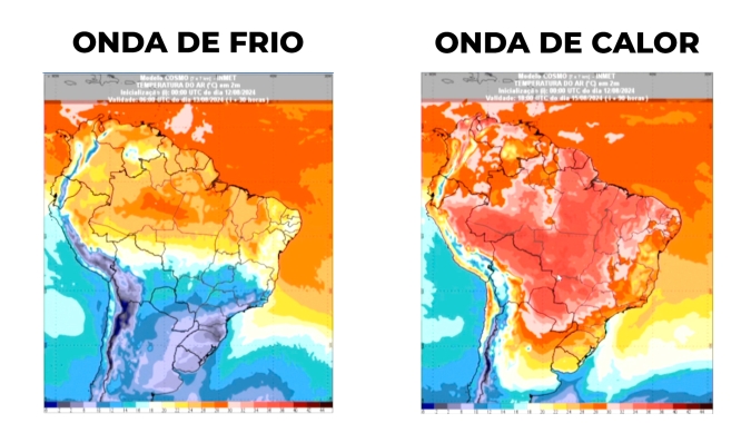 Depois do frio intenso no Centro Sul, semana deve ser de clima seco e quente com a chegada de uma onda de calor na quinta (15)