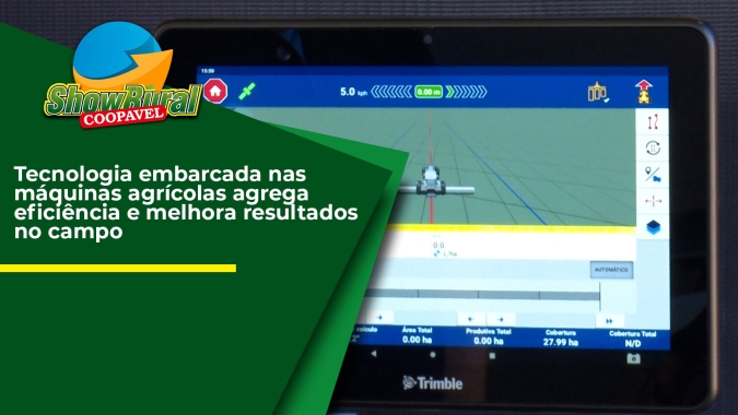 Tecnologia embarcada nas máquinas agrícolas agrega eficiência e melhora resultados no campo