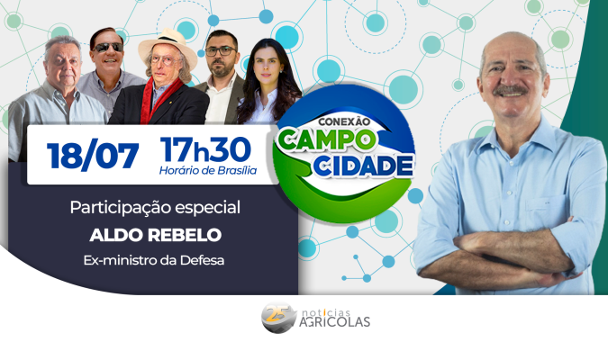 Aldo Rebelo é o convidado desta segunda, às 17h30, no Conexão Campo Cidade