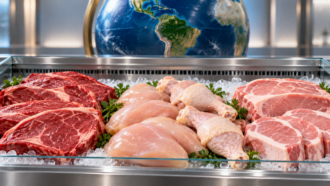 Exportação de carne bovina começa outubro com ritmo quase 40% menor; aves e suínos avançam