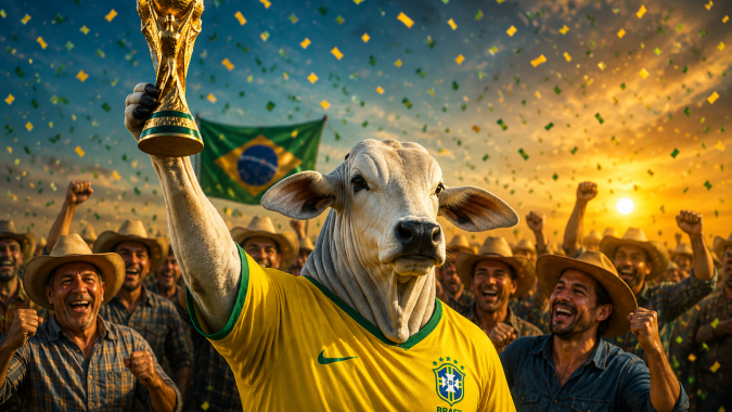 O Brasil é campeão absoluto na Copa do Mundo da carne bovina