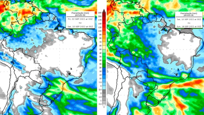 Nova frente fria já atua no Sul do país e na sequência massa de ar polar derruba as temperaturas com mais risco de geadas