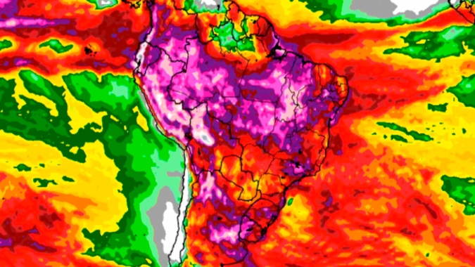 Depois de um período seco, chuvas retornam ao Sul do país, Matopiba e Norte de Minas com acumulados acima de 100mm
