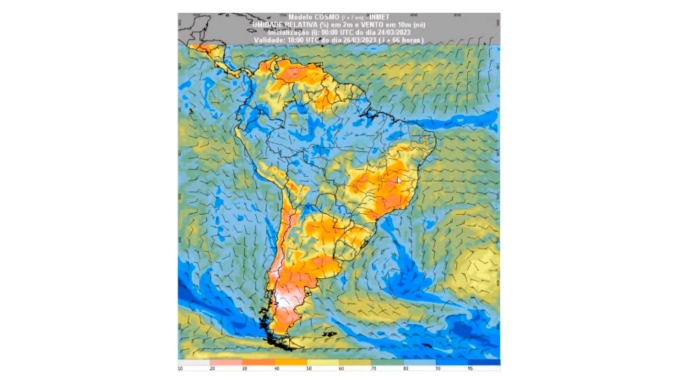 Com intensa massa de ar seco, Central do BR tem temperaturas elevadas, baixa umidade e nada de chuva