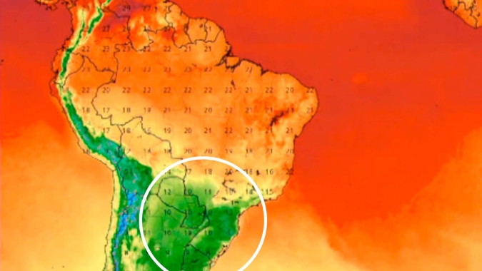 Nova rodada de frio prevista para o início de maio deve derrubar as temperaturas em até 10 graus no Centro-Sul do país