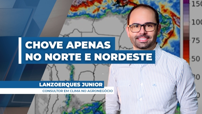 Próximos dias serão de estiagem para maior parte do país, com chuvas ocorrendo no norte e nordeste