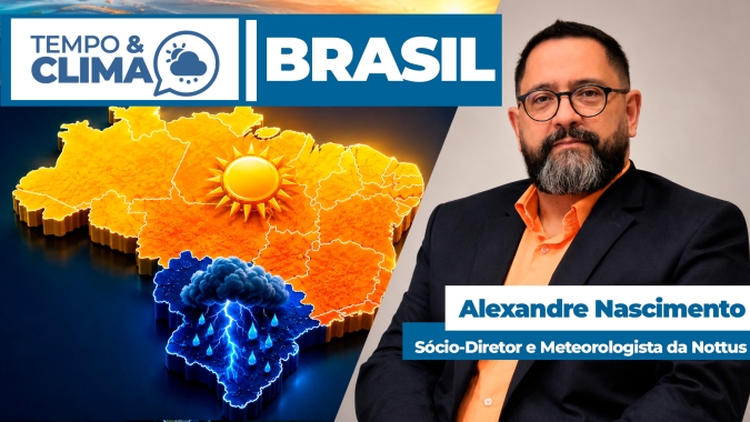 Chuva pesada no Sul contrasta com veranico e calor de até 40°C em outras regiões do país