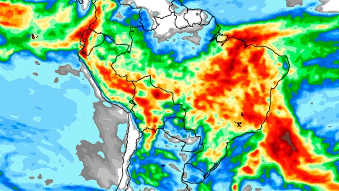 Ciclone se forma e fim de semana será de muita chuva no Sudeste e parte do Sul do Brasil
