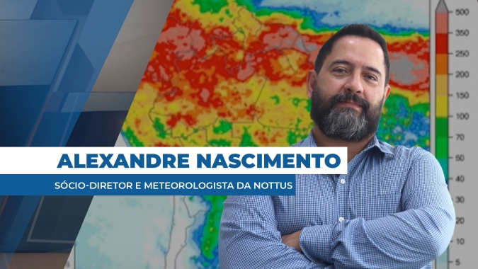 Instabilidade com previsão de precipitações volumosas para MS, PR e SP