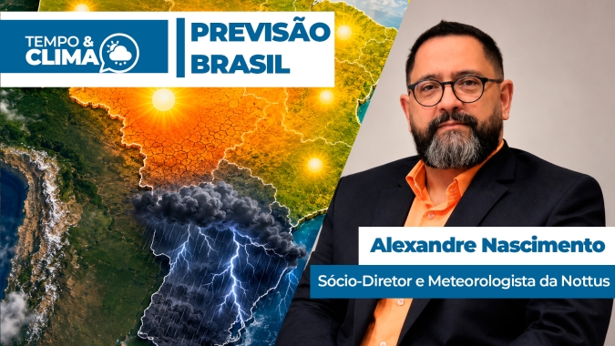 Julho começa com tempo seco no interior do país e chuva persistente no Sul do Brasil