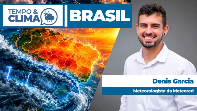 Ciclone avança pelo Centro-Sul e provoca chuva forte; calor ainda domina outras regiões