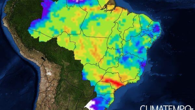 Climatempo: ZCAS muda condição do tempo e pode provocar chuva torrencial no Centro-Sul do BR