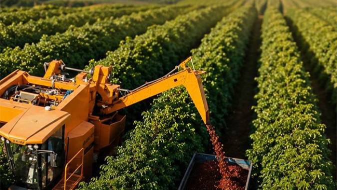 Colheita de café 26/27 no Brasil alcança 90%, diz Safras