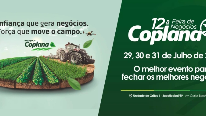 Feira Coplana de Negócios reúne tecnologia e condições para o planejamento da safra