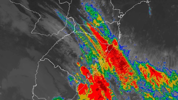 Frente fria rápida avança para o Brasil e Rio Grande do Sul tem previsão pancadas de chuvas