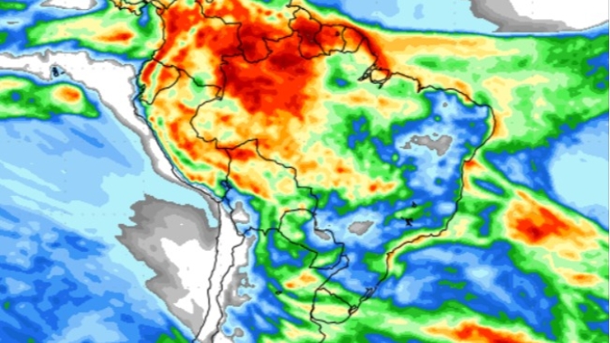 Atualização do NOAA mostra corte das chuvas para a região Sul do BR em abril
